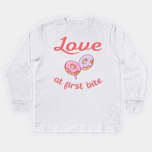 Love at first Bite Kids Long Sleeve T-Shirt
